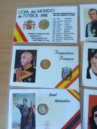 Lote monedas: Copa Mundo 1982, Reyes, Presidentes
