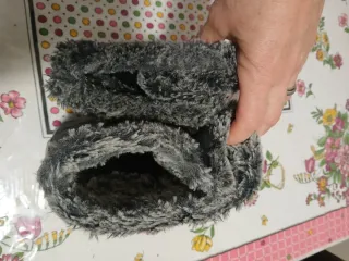 Stivali da neve grigi con pelliccia