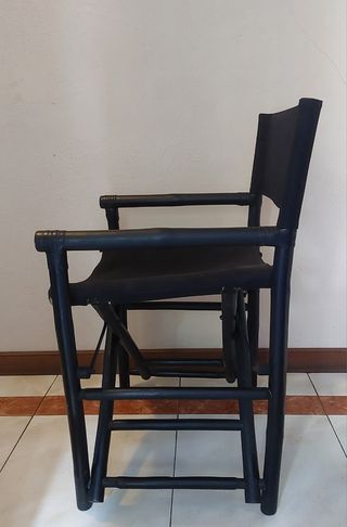 2 Sillas Director Plegables Negras