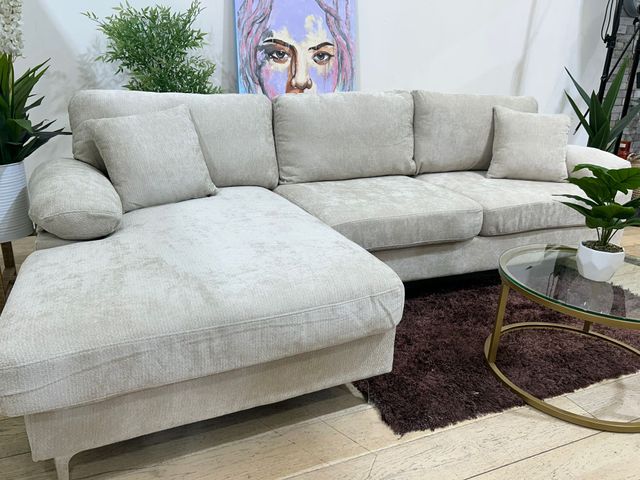 Sofá Chaise Longue Beige