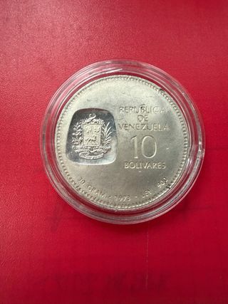 Moneda Plata Simón Bolívar 1873-1973