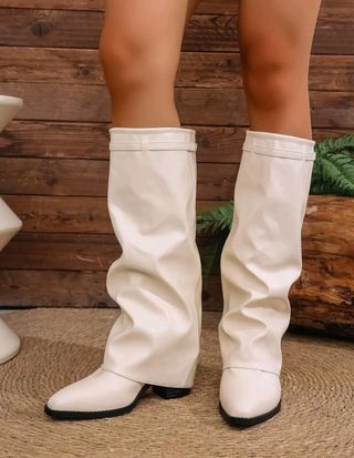 Stivali alti bianchi