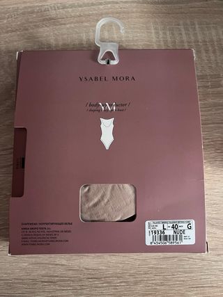 Body reductor YSABEL MORA Talla L Nude NUEVO