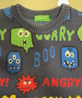 Jersey Benetton niño 18-24 meses monstruos