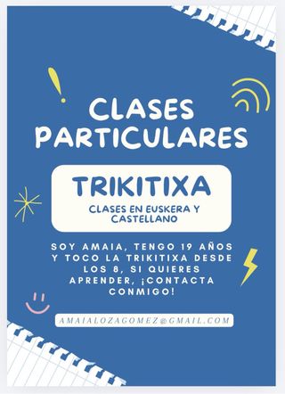 Clases particulares de trikitixa