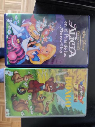 VHS Alicia y Bongo Disney Clásicos