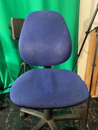 Lote de Sillas de oficina azules de tela