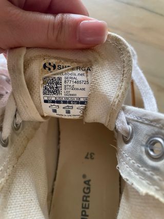 Superga bianche arancioni alte