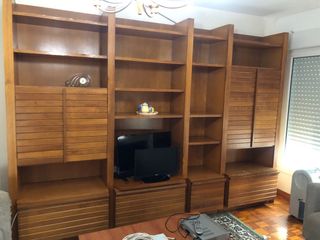 Mueble salón madera hecho a medida