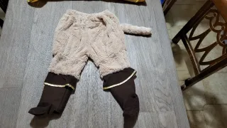 Costume carnevale da gatto con gli stivali 3/4 ann