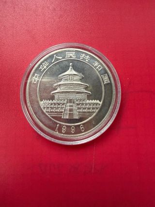 Moneda Plata Panda .999 1oz 10 Yuan