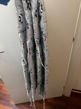 Paracolpi per culla con fantasia panda