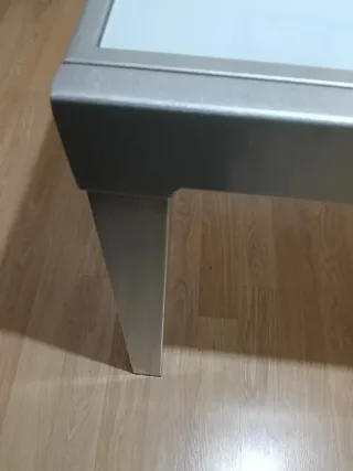 Mesa Comedor Cristal y Metal