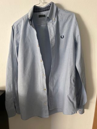 Camicia Fred Perry ragazzo azzurra