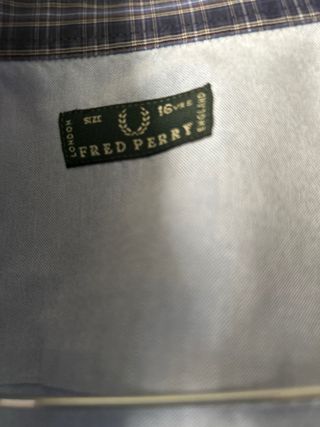 Camicia Fred Perry ragazzo azzurra