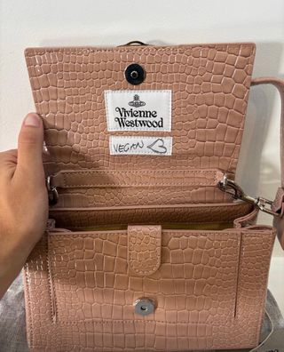 Bolso Vivienne Westwood Rosa Cocodrilo