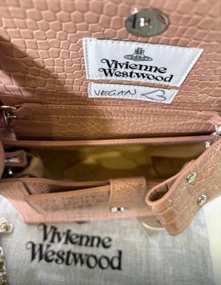Bolso Vivienne Westwood Rosa Cocodrilo