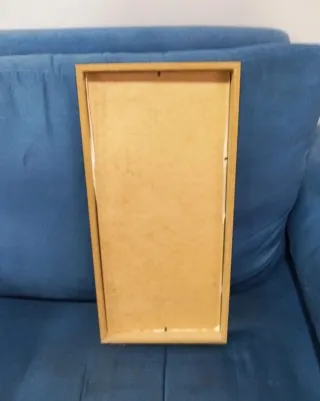 Stampa colorata con cornice in legno