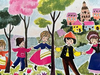 Scatola Latta Vintage Venchi Bambini Danzanti