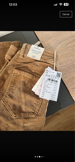 Pantalón de pana Springfield