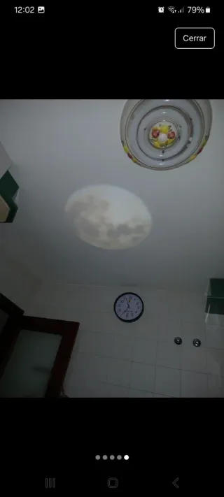 Proyector Luna Techo Pared Negro/Blanco