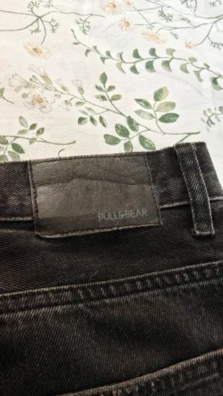 Pantalón baggy Pull&Bear negro