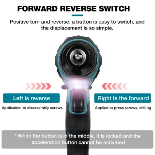 Taladro PERCUTOR 2 Baterías 21V Litio