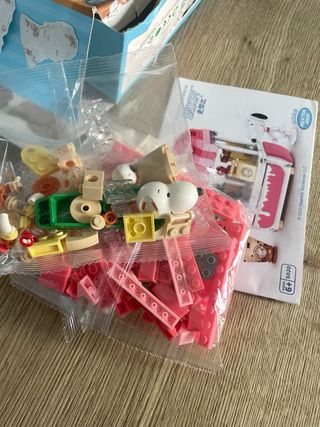 Snoopy bloques de construcción peanuts