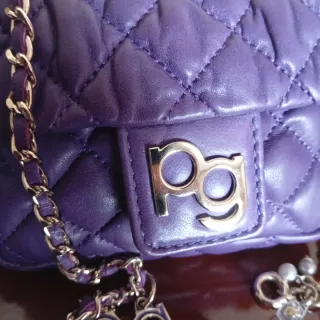 Bolso Purificación García Piel Morado