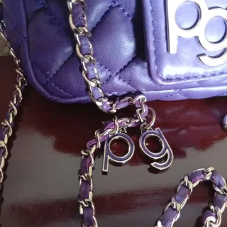 Bolso Purificación García Piel Morado
