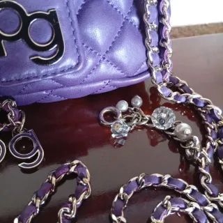 Bolso Purificación García Piel Morado