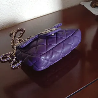 Bolso Purificación García Piel Morado