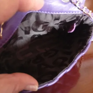 Bolso Purificación García Piel Morado