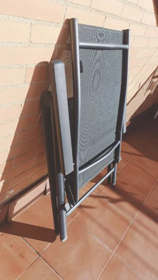 Silla Plegable Aluminio Terraza Jardín x 4