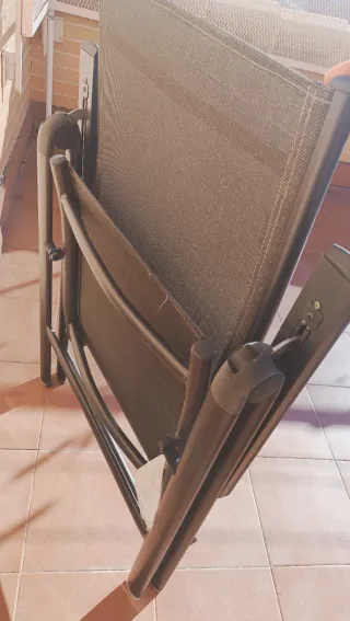 Silla Plegable Aluminio Terraza Jardín x 4