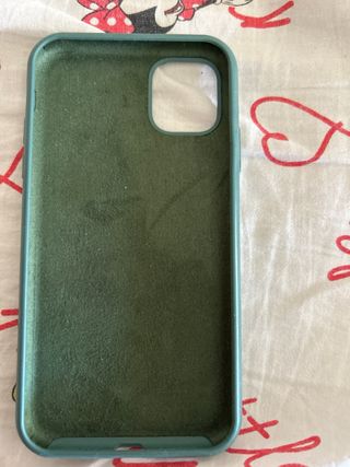 Custodia iPhone 11 Verde con Iniziale A