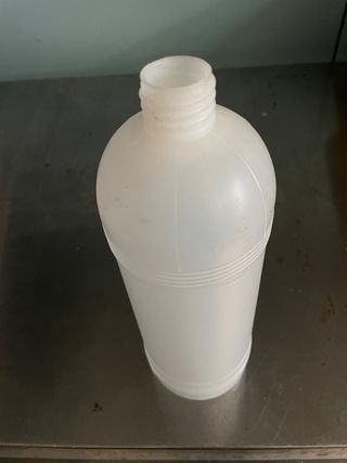 6 Bottiglie Plastica 1L con Tappo Verde