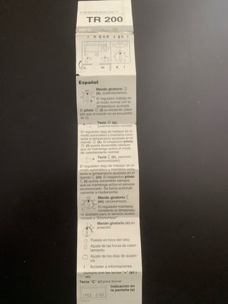 Termostato Junkers CERACONTROL TR200