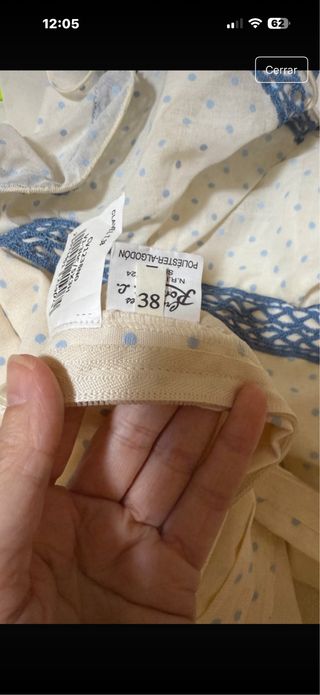 Vestido corto flamenca lunares azul