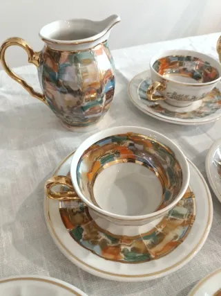 Juego de café antiguo porcelana