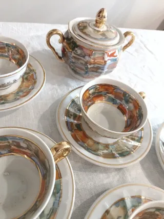 Juego de café antiguo porcelana