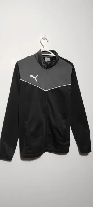 Sudadera Puma negra con cremallera