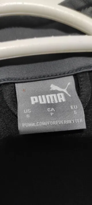 Sudadera Puma negra con cremallera