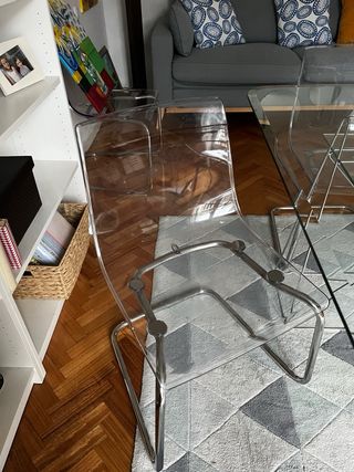 Juego 4 Sillas Tobias Ikea Transparentes