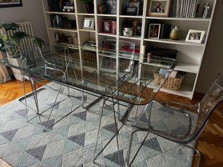 Juego 4 Sillas Tobias Ikea Transparentes