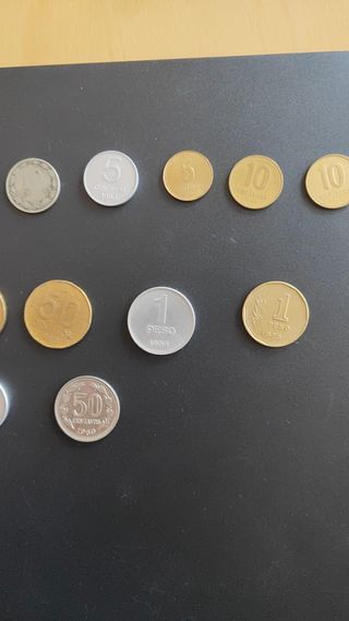 Lotto di 15 monete argentine