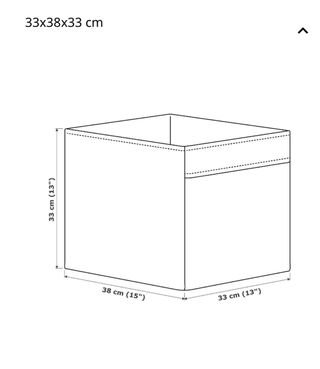 Cajas de tela Ikea Kallax beige y blanco