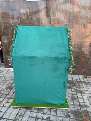 Estructura casa infantil verde