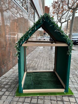 Estructura casa infantil verde