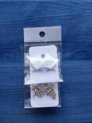 Pendientes Corazón y Lazo Noecollection